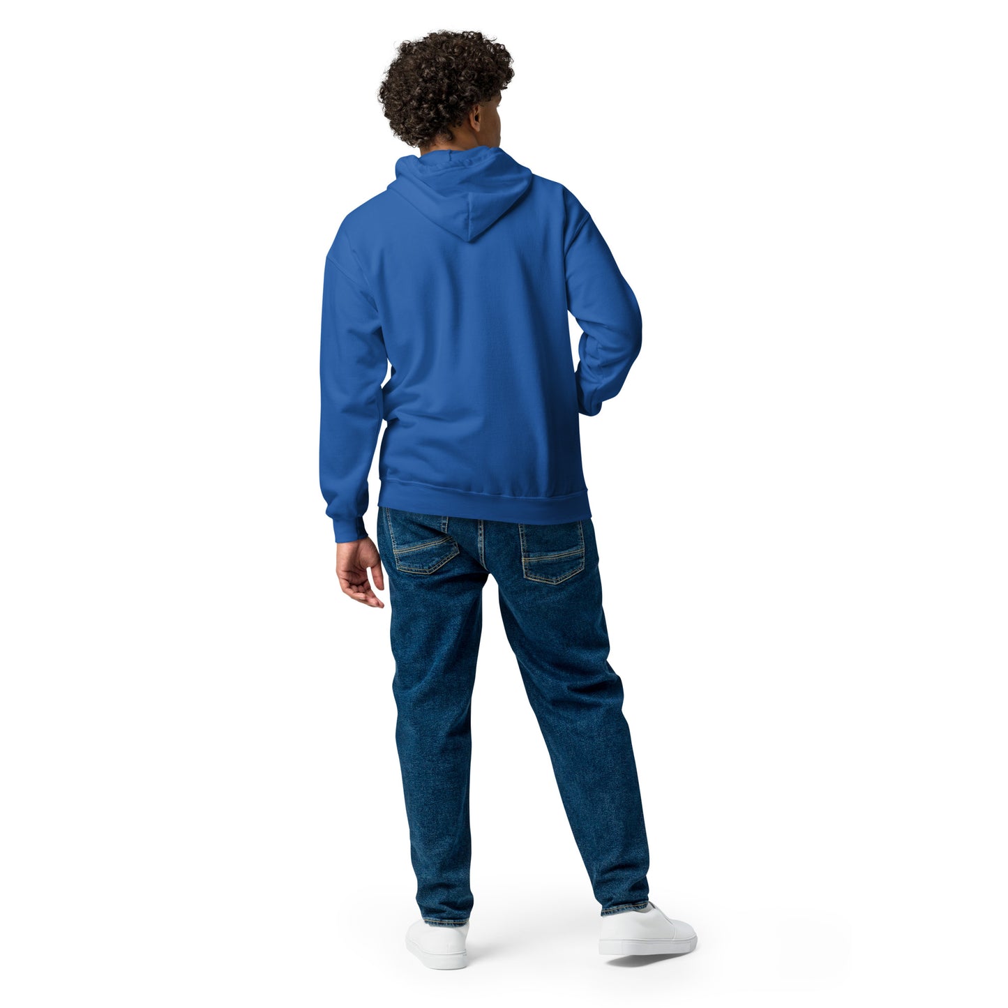 Big G White Unisex heavy blend zip hoodie