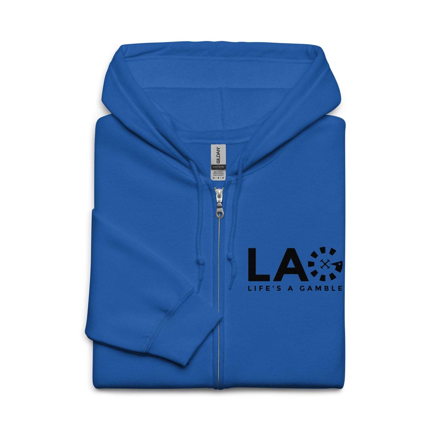 LAG Life's A Gamble Black Unisex heavy blend zip hoodie