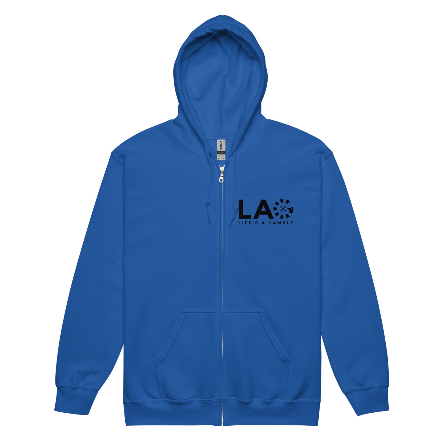 LAG Life's A Gamble Black Unisex heavy blend zip hoodie