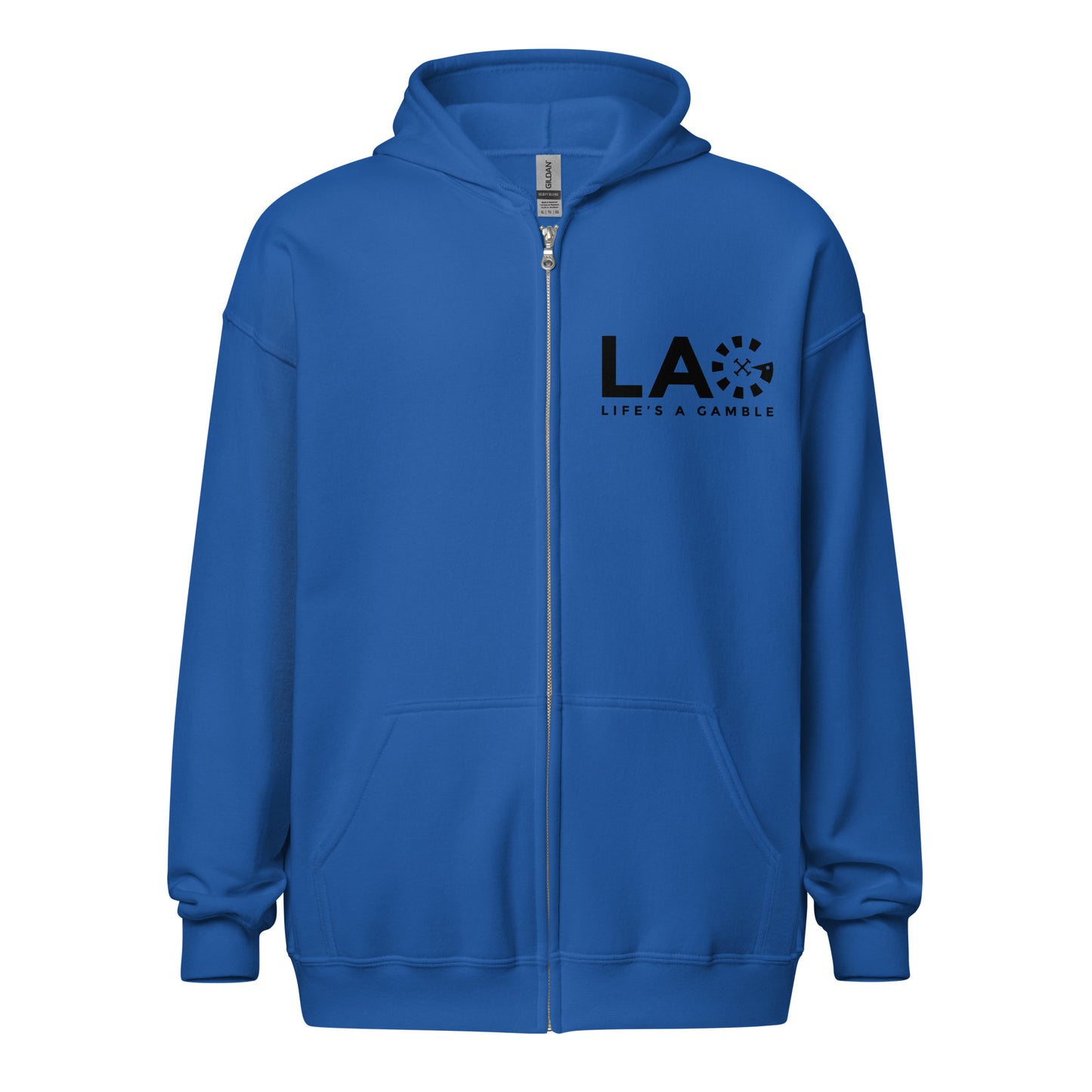 LAG Life's A Gamble Black Unisex heavy blend zip hoodie