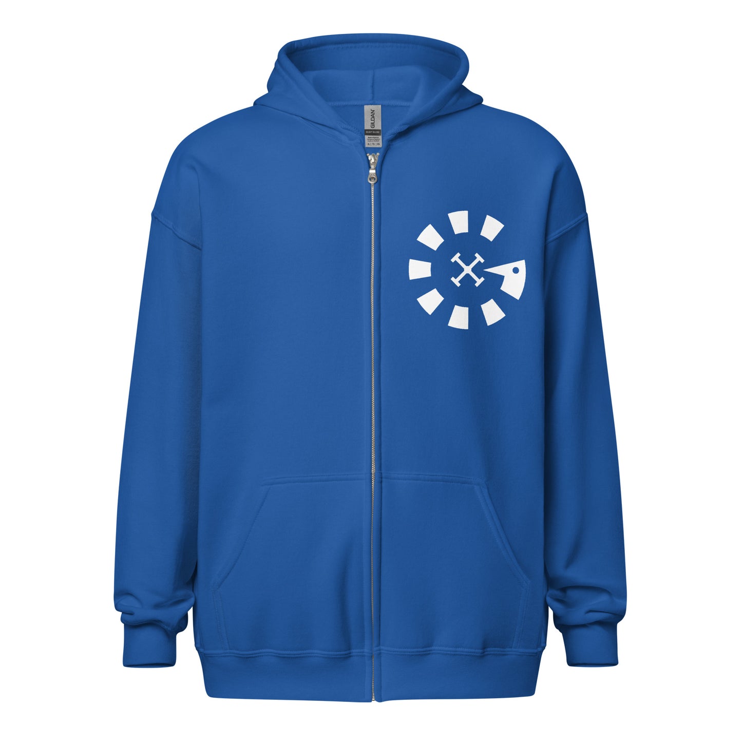 Big G White Unisex heavy blend zip hoodie