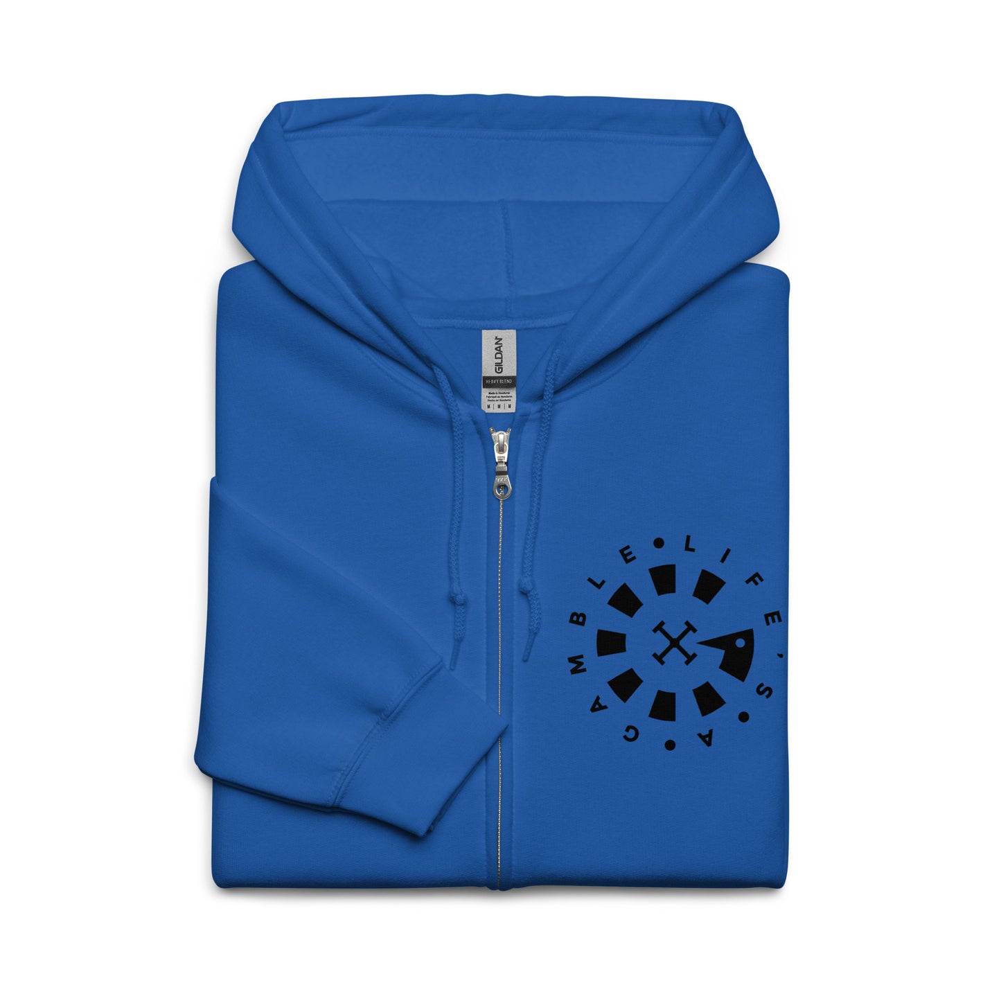 LAG Life's A Gamble Circle Black Unisex heavy blend zip hoodie