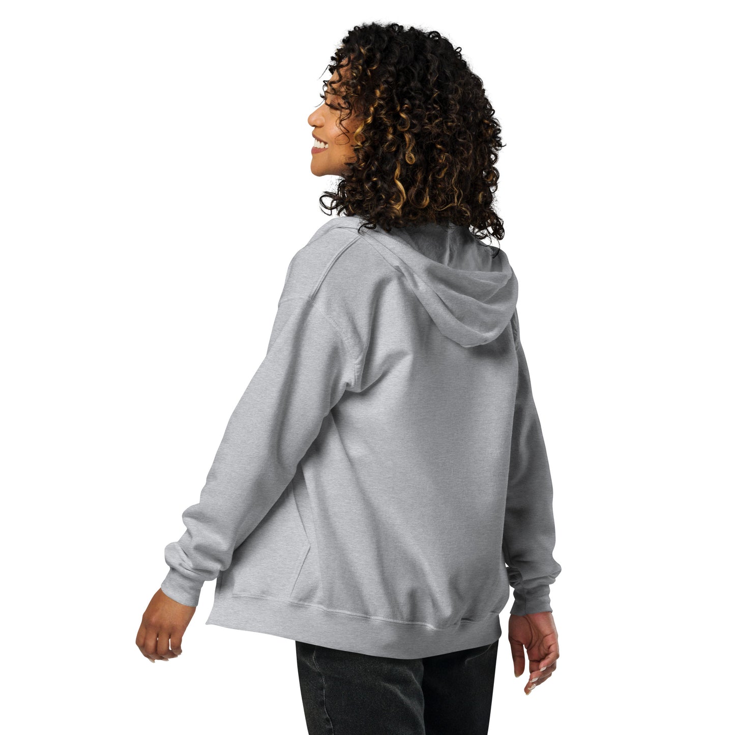 Big G Black Unisex heavy blend zip hoodie