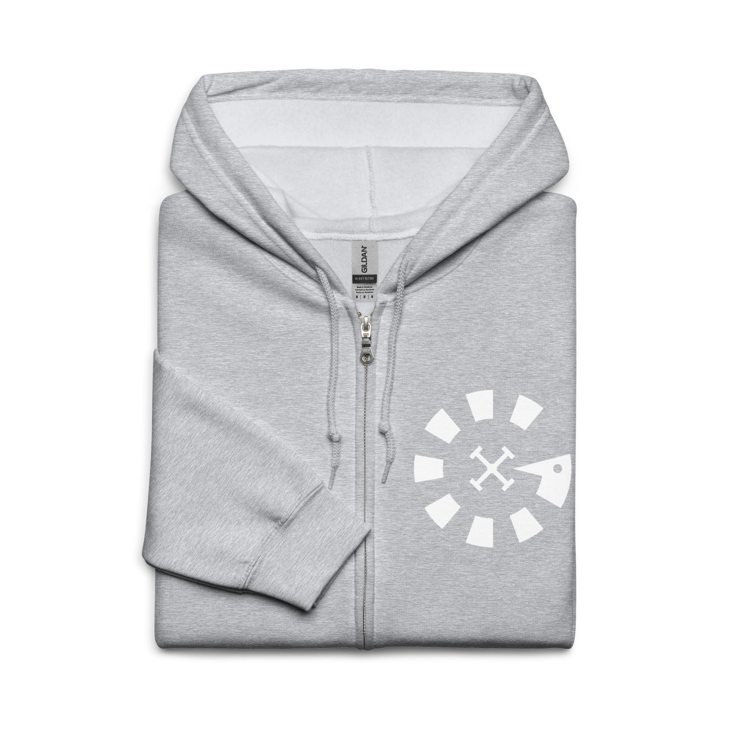 Big G White Unisex heavy blend zip hoodie