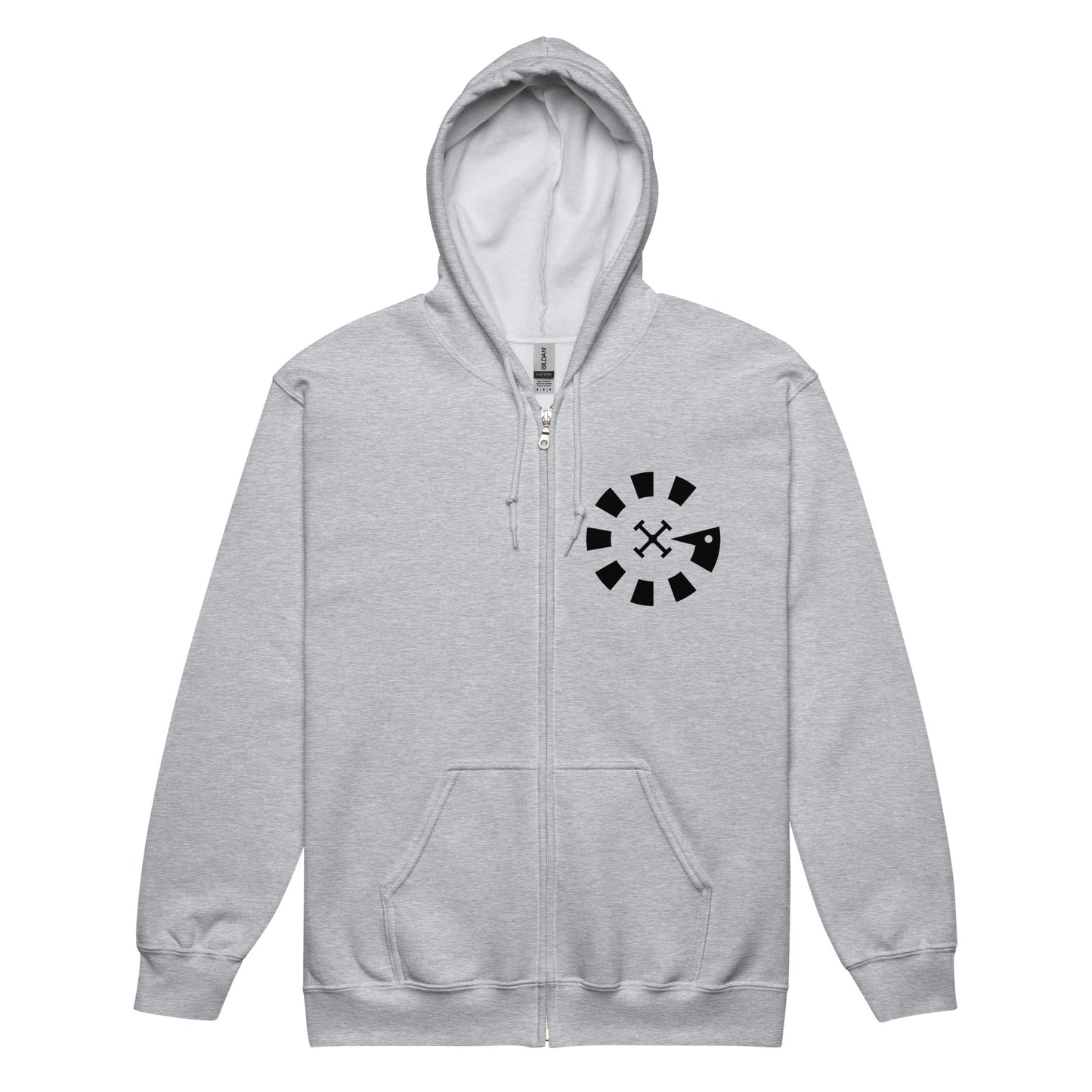 Big G Black Unisex heavy blend zip hoodie