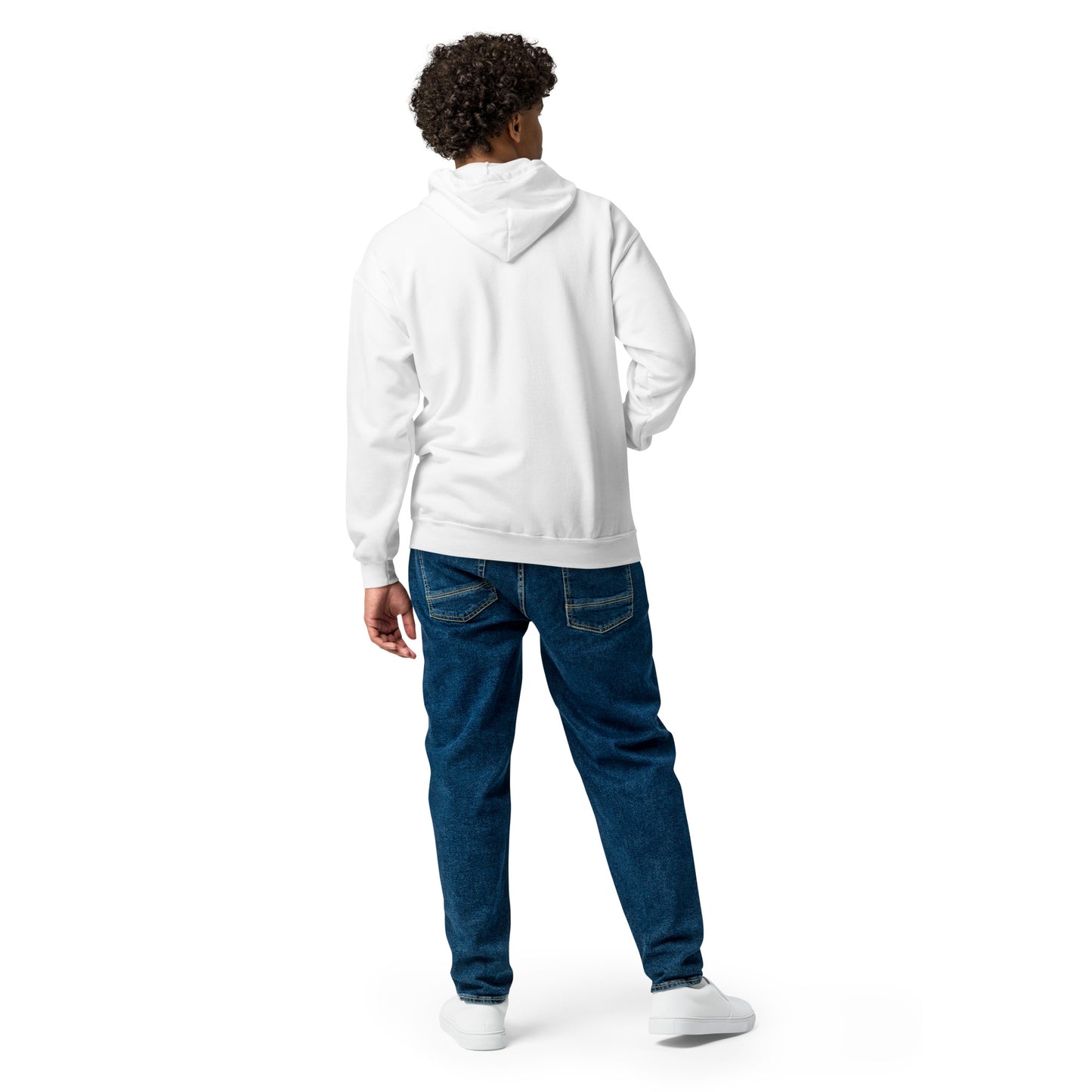Big G White Unisex heavy blend zip hoodie