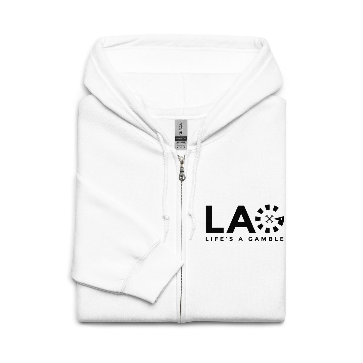LAG Life's A Gamble Black Unisex heavy blend zip hoodie