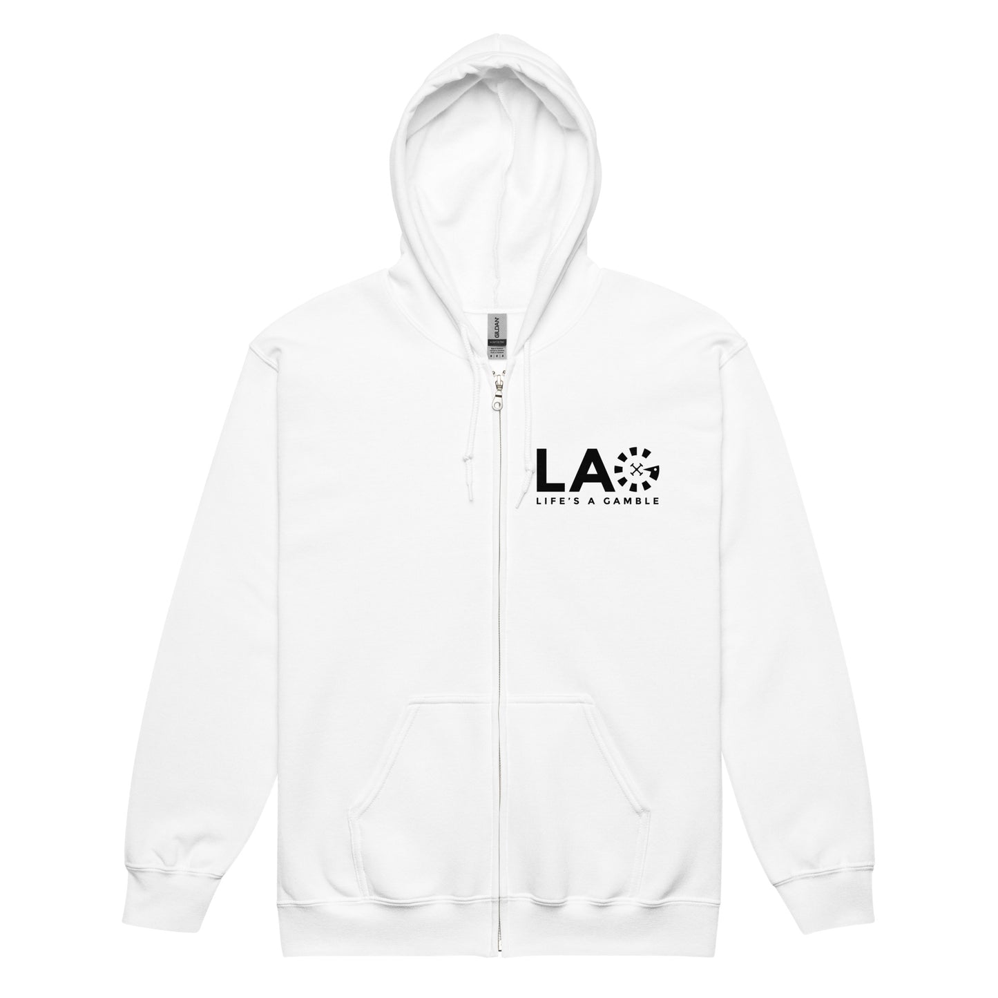 LAG Life's A Gamble Black Unisex heavy blend zip hoodie