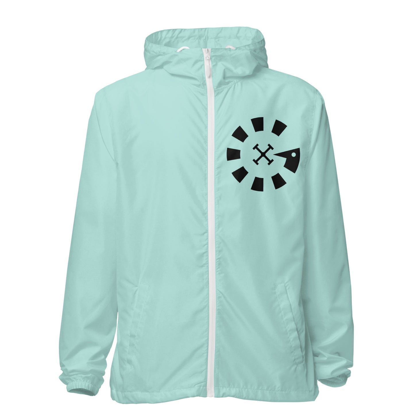 Big G Black Unisex lightweight zip up windbreaker
