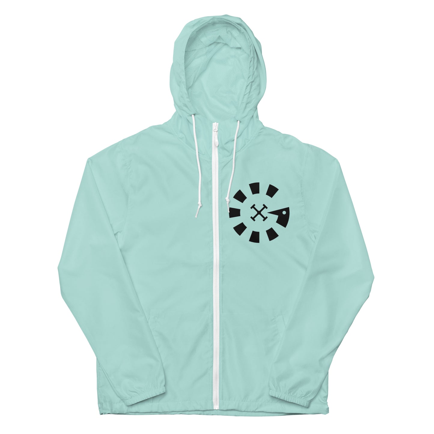 Big G Black Unisex lightweight zip up windbreaker
