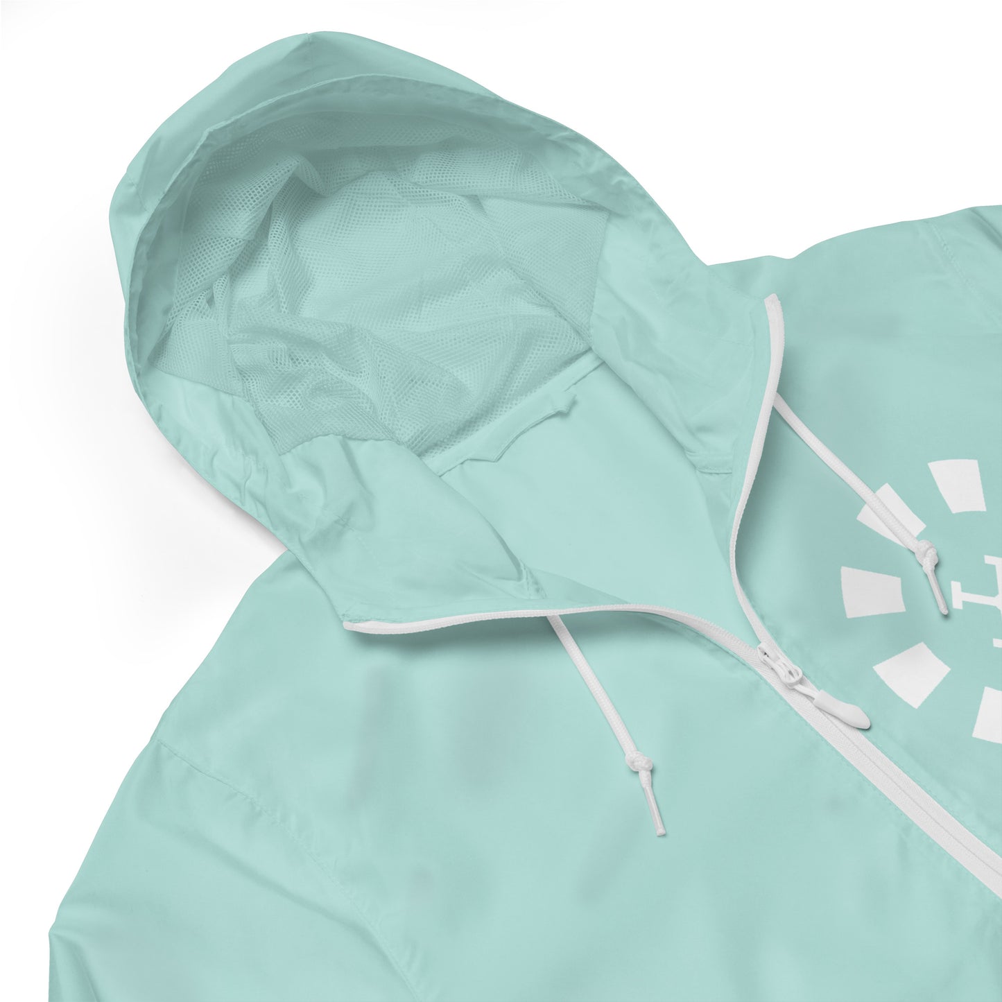 Big G White Unisex lightweight zip up windbreaker