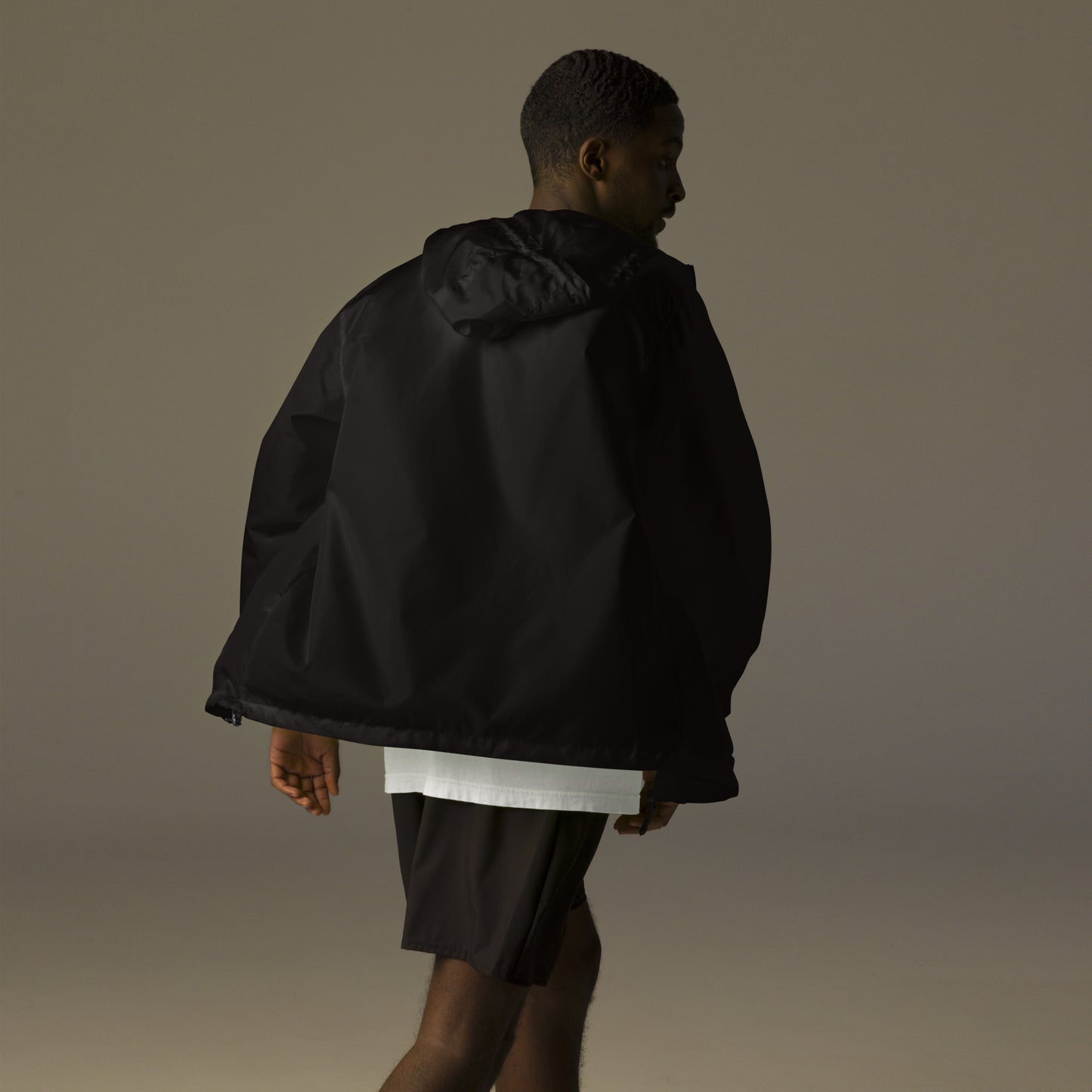 Big G Black Unisex lightweight zip up windbreaker