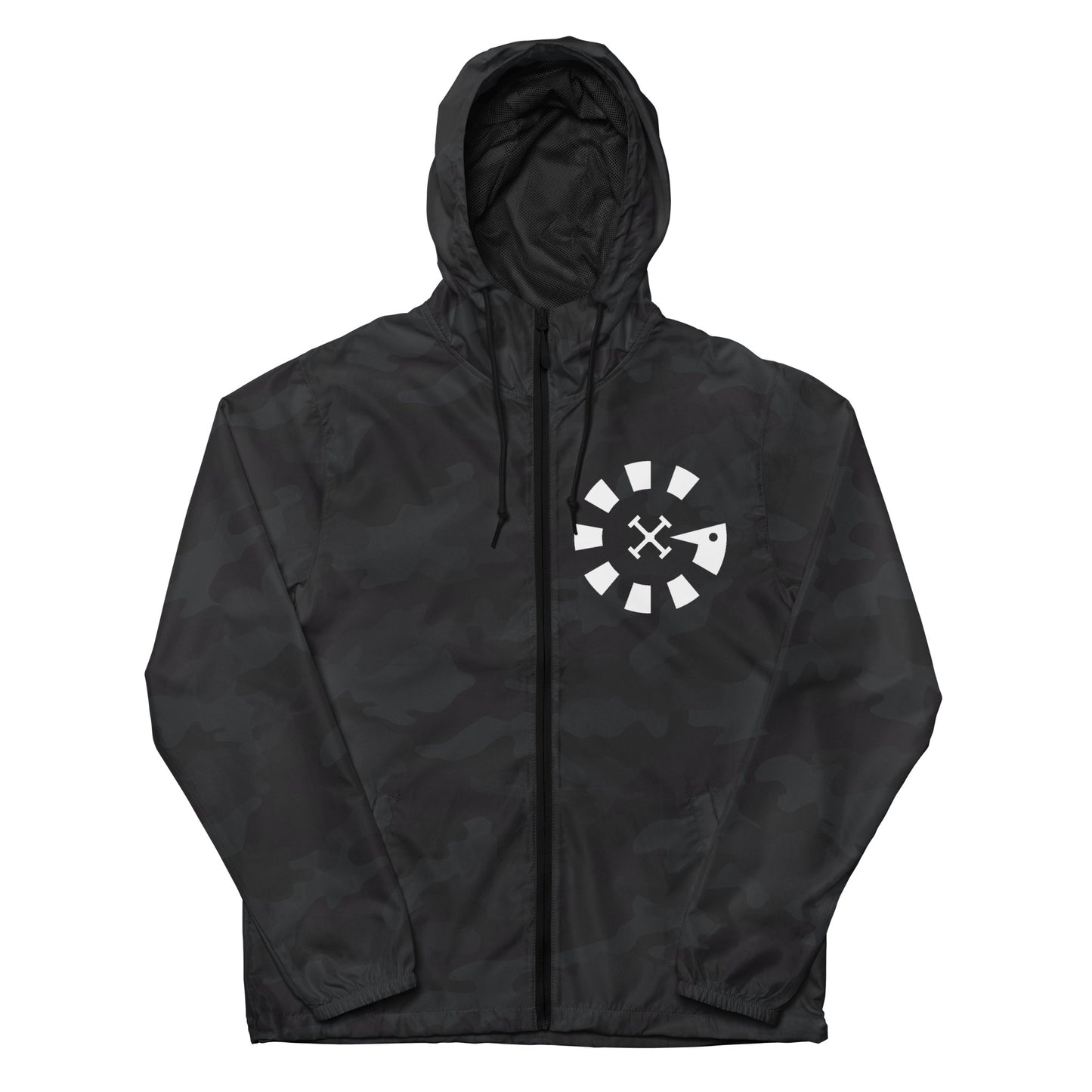 Big G White Unisex lightweight zip up windbreaker