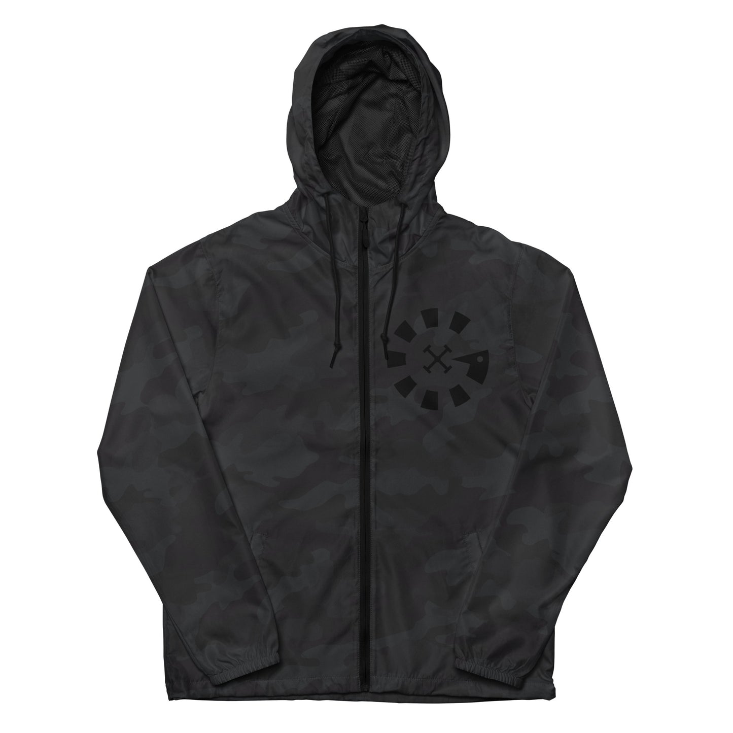 Big G Black Unisex lightweight zip up windbreaker