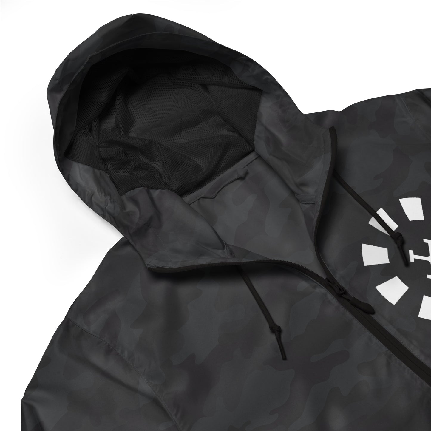 Big G White Unisex lightweight zip up windbreaker