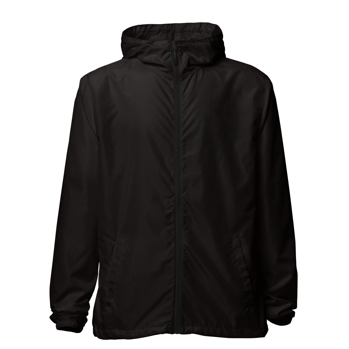 LAG Life's A Gamble Circle White Unisex lightweight zip up windbreaker