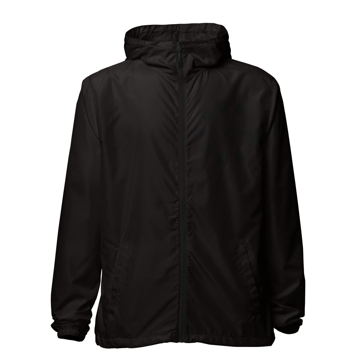 Big G Black Unisex lightweight zip up windbreaker