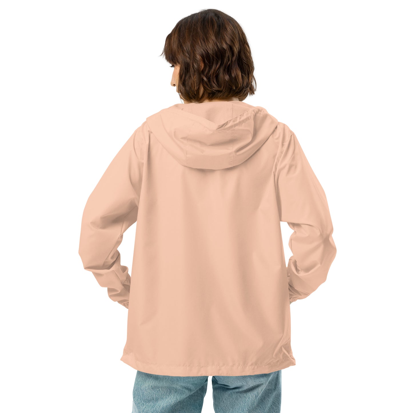 Big G White Unisex lightweight zip up windbreaker