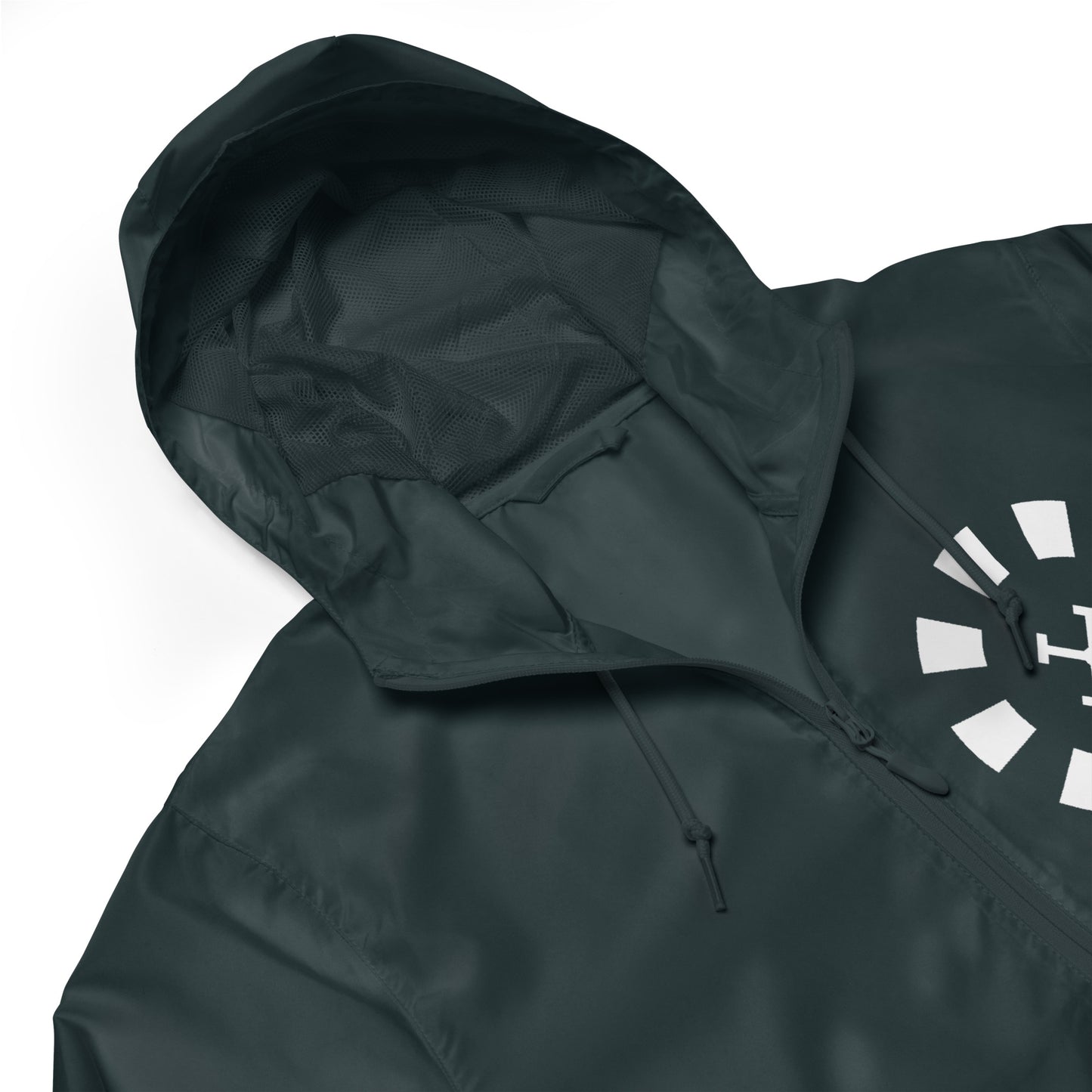 Big G White Unisex lightweight zip up windbreaker