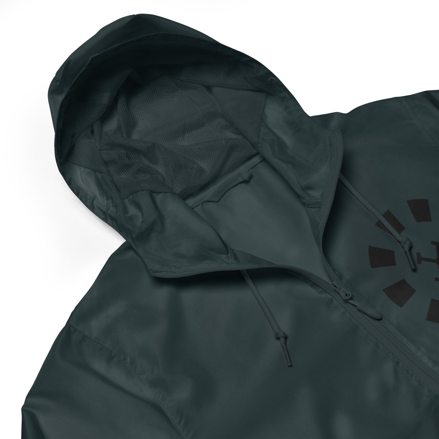 Big G Black Unisex lightweight zip up windbreaker
