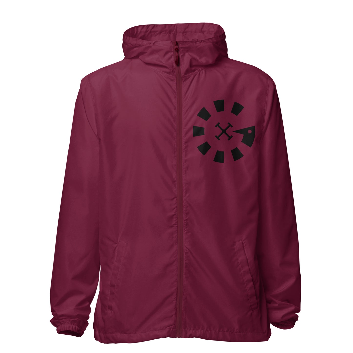 Big G Black Unisex lightweight zip up windbreaker
