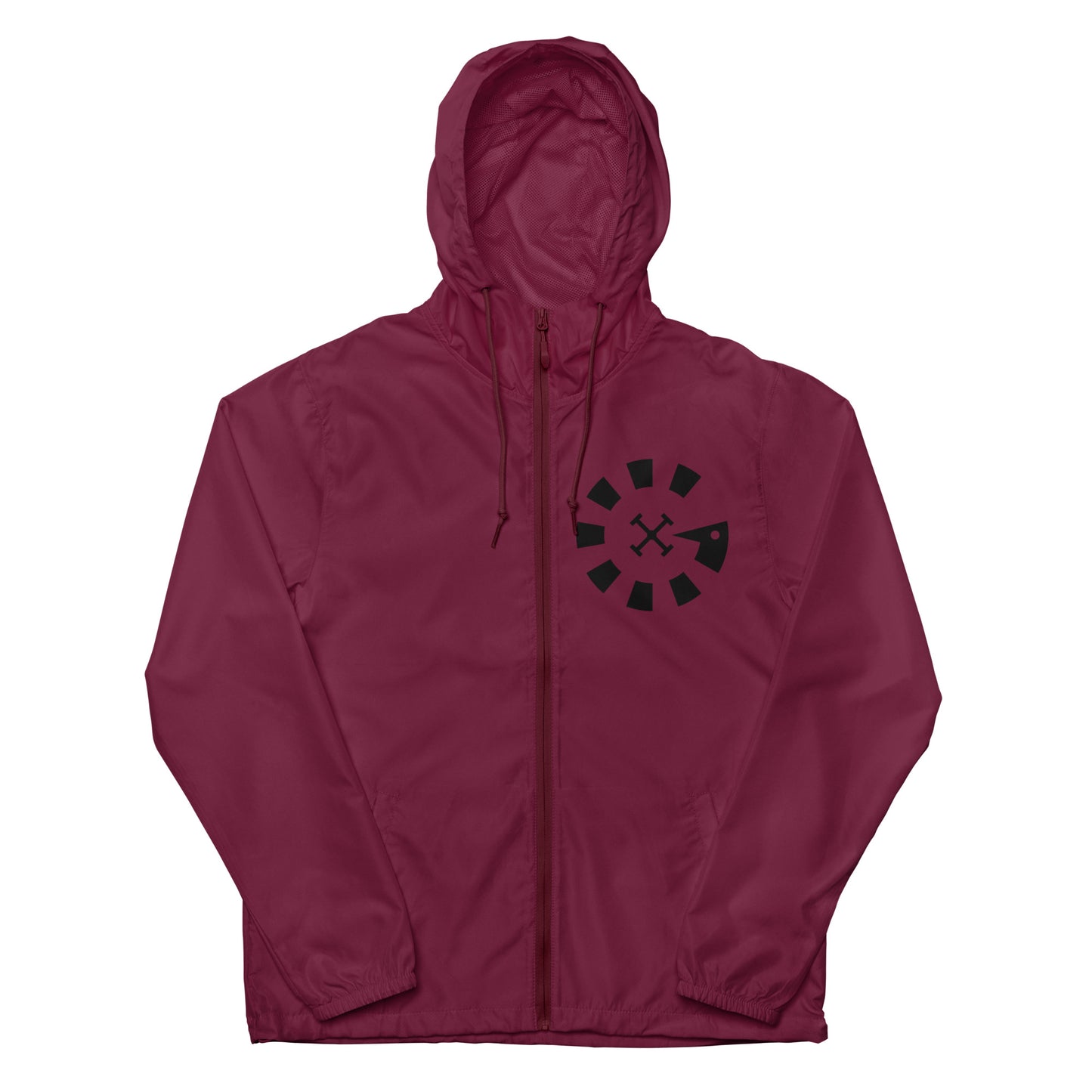 Big G Black Unisex lightweight zip up windbreaker