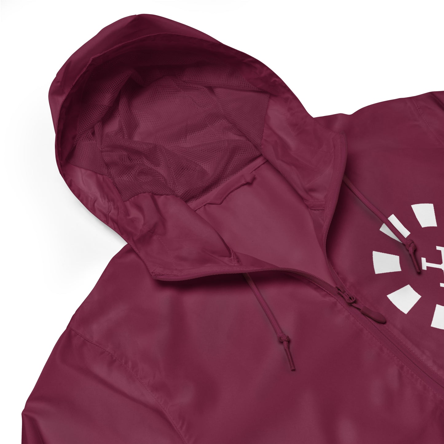 Big G White Unisex lightweight zip up windbreaker
