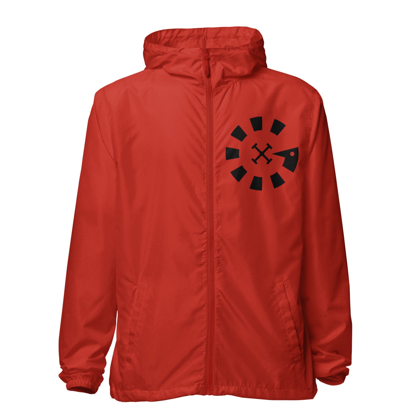 Big G Black Unisex lightweight zip up windbreaker