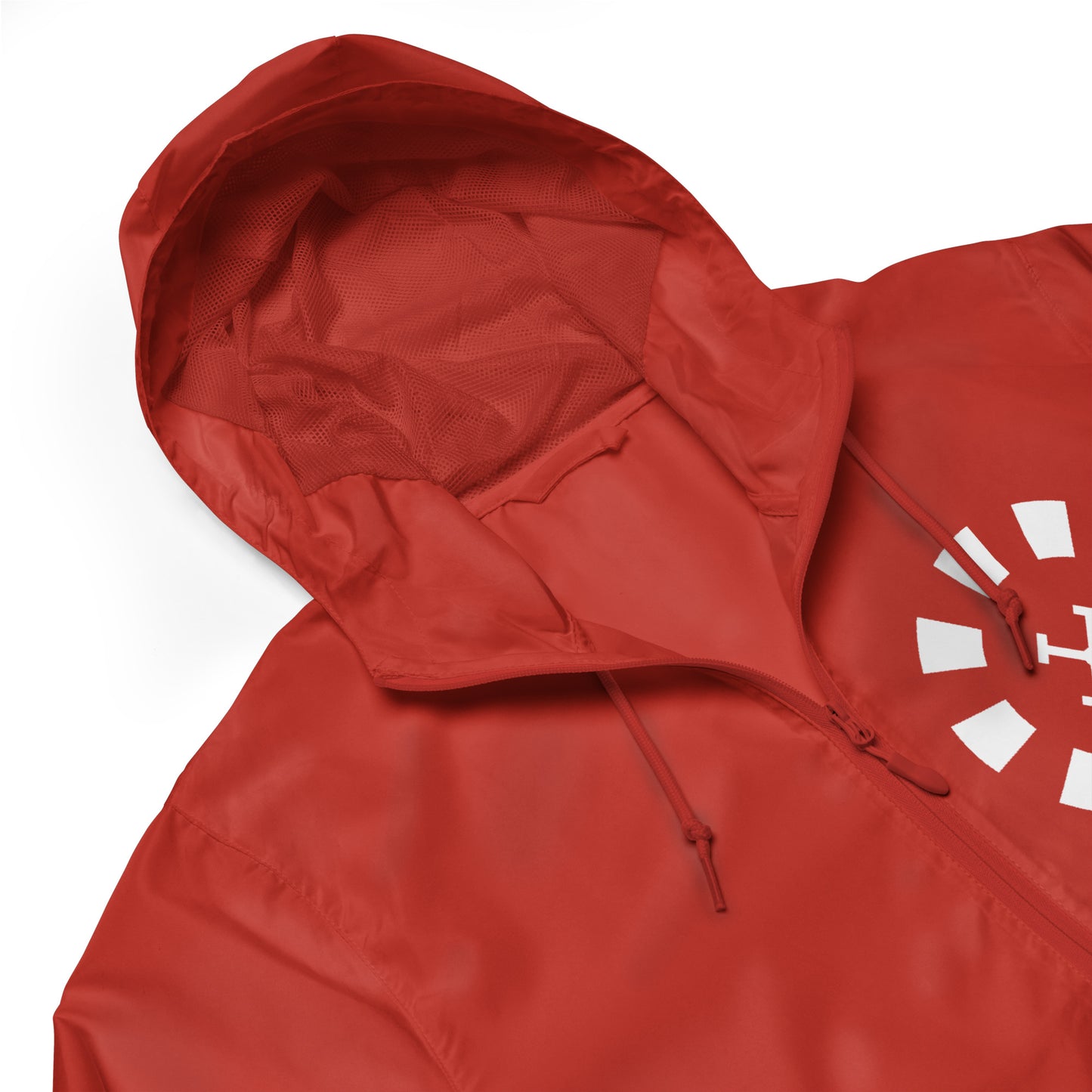 Big G White Unisex lightweight zip up windbreaker