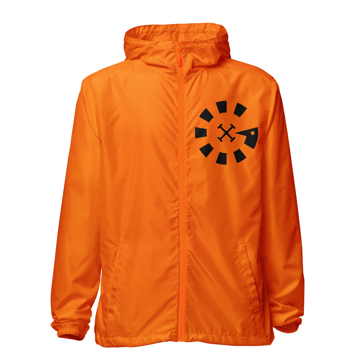 Big G Black Unisex lightweight zip up windbreaker