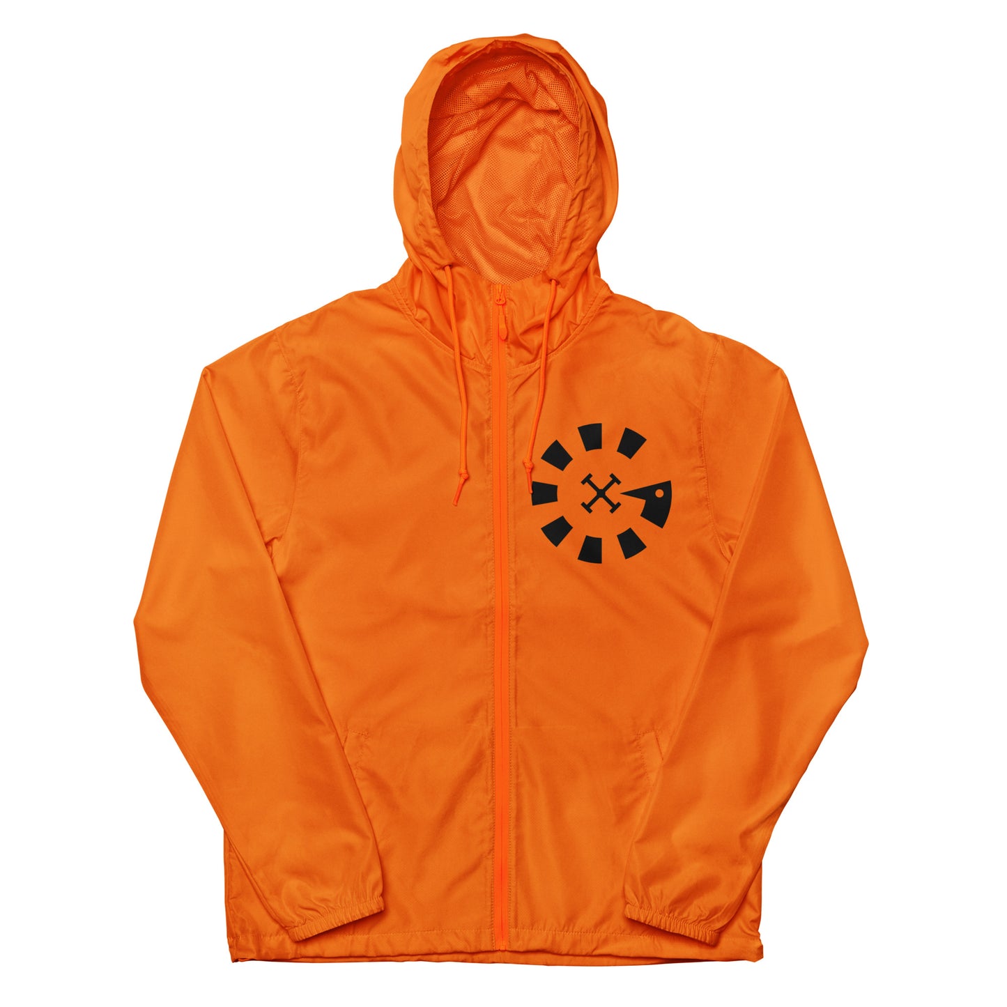 Big G Black Unisex lightweight zip up windbreaker