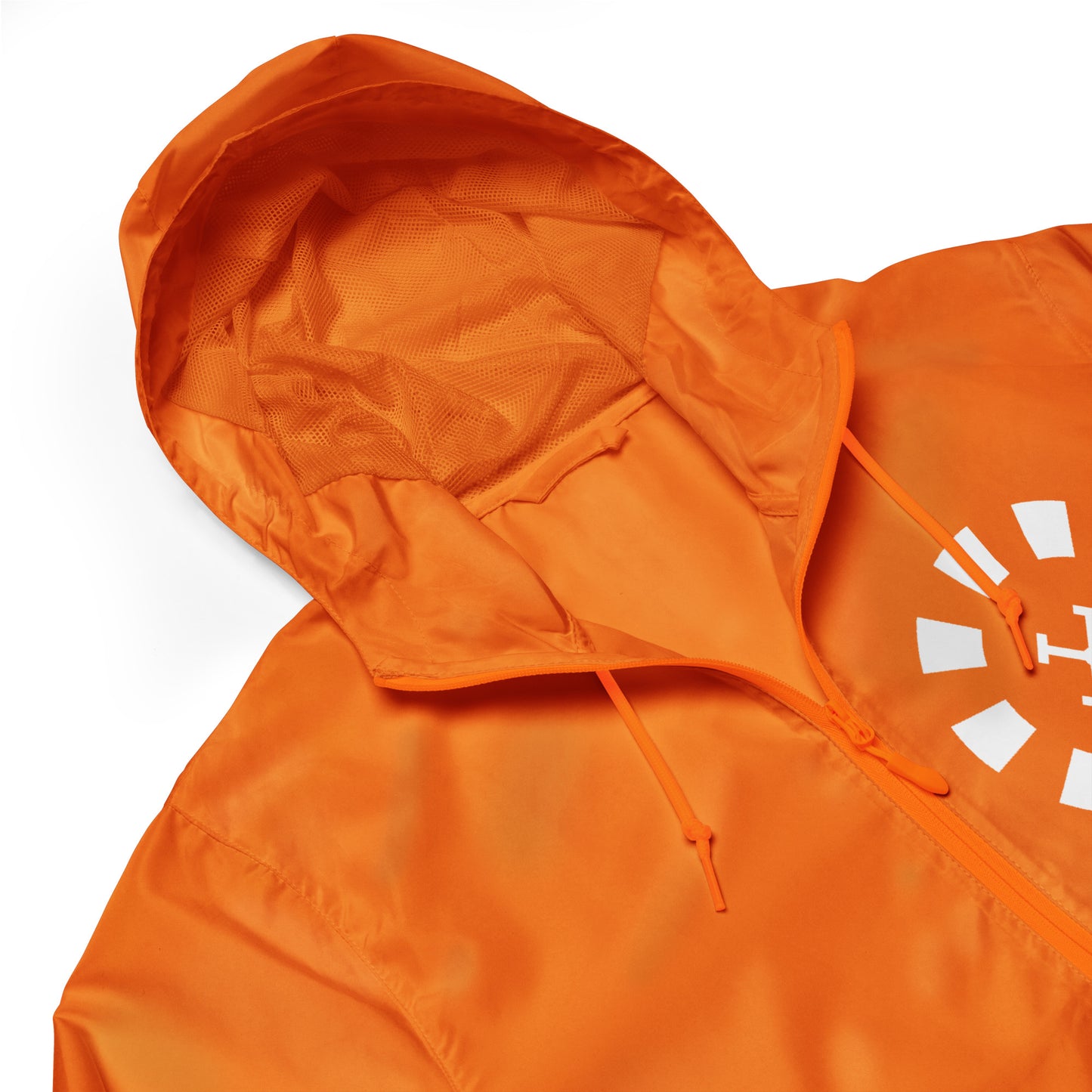 Big G White Unisex lightweight zip up windbreaker