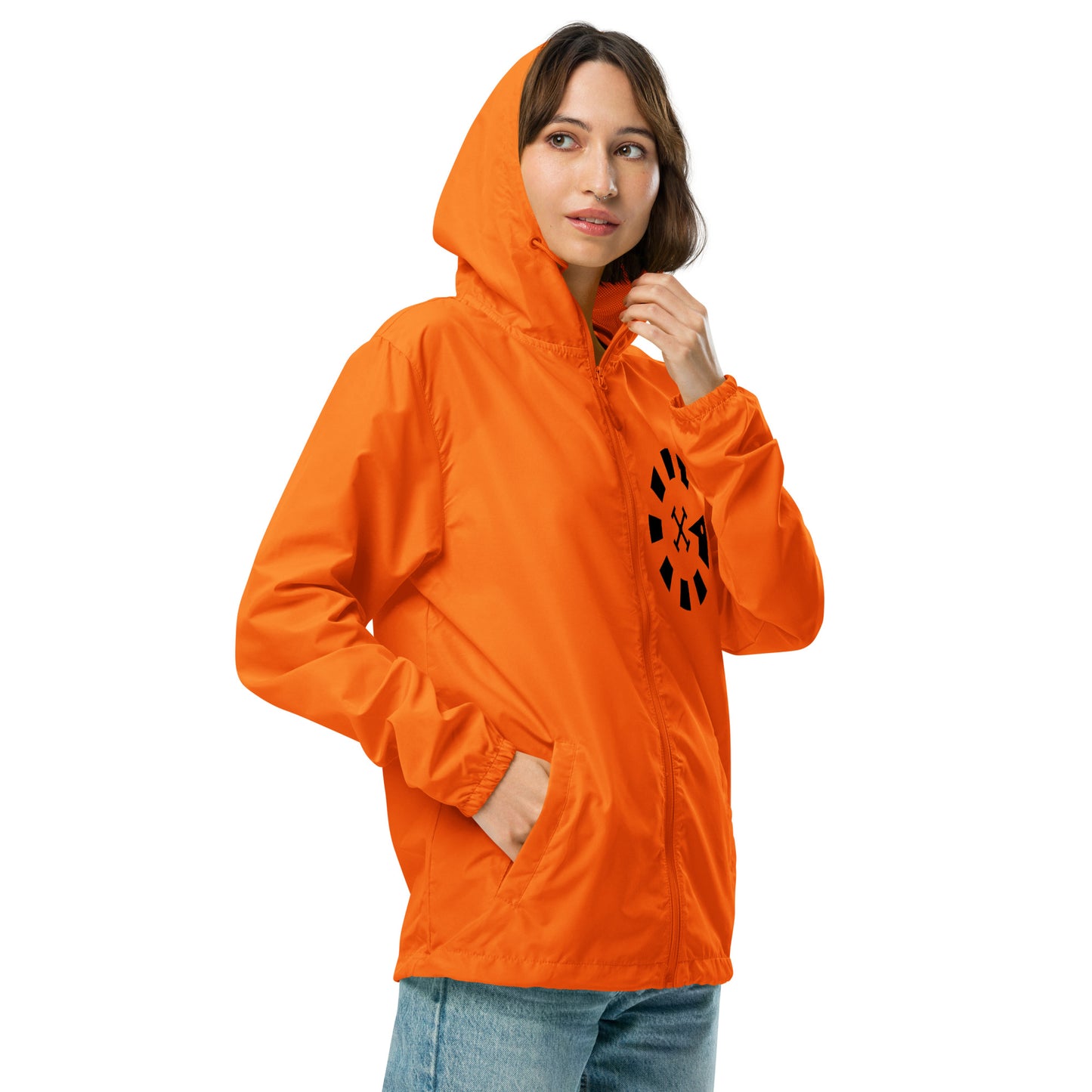 Big G Black Unisex lightweight zip up windbreaker