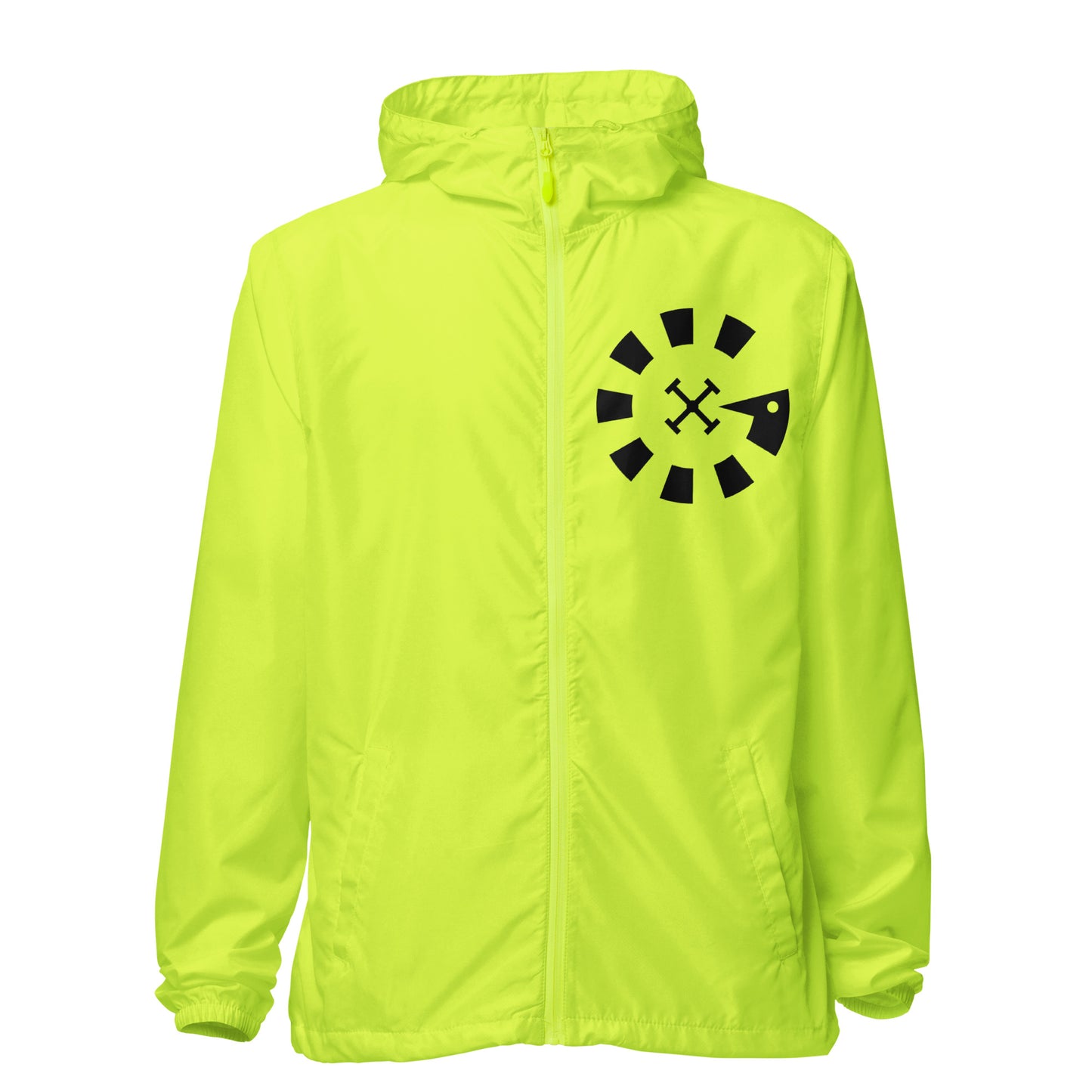 Big G Black Unisex lightweight zip up windbreaker