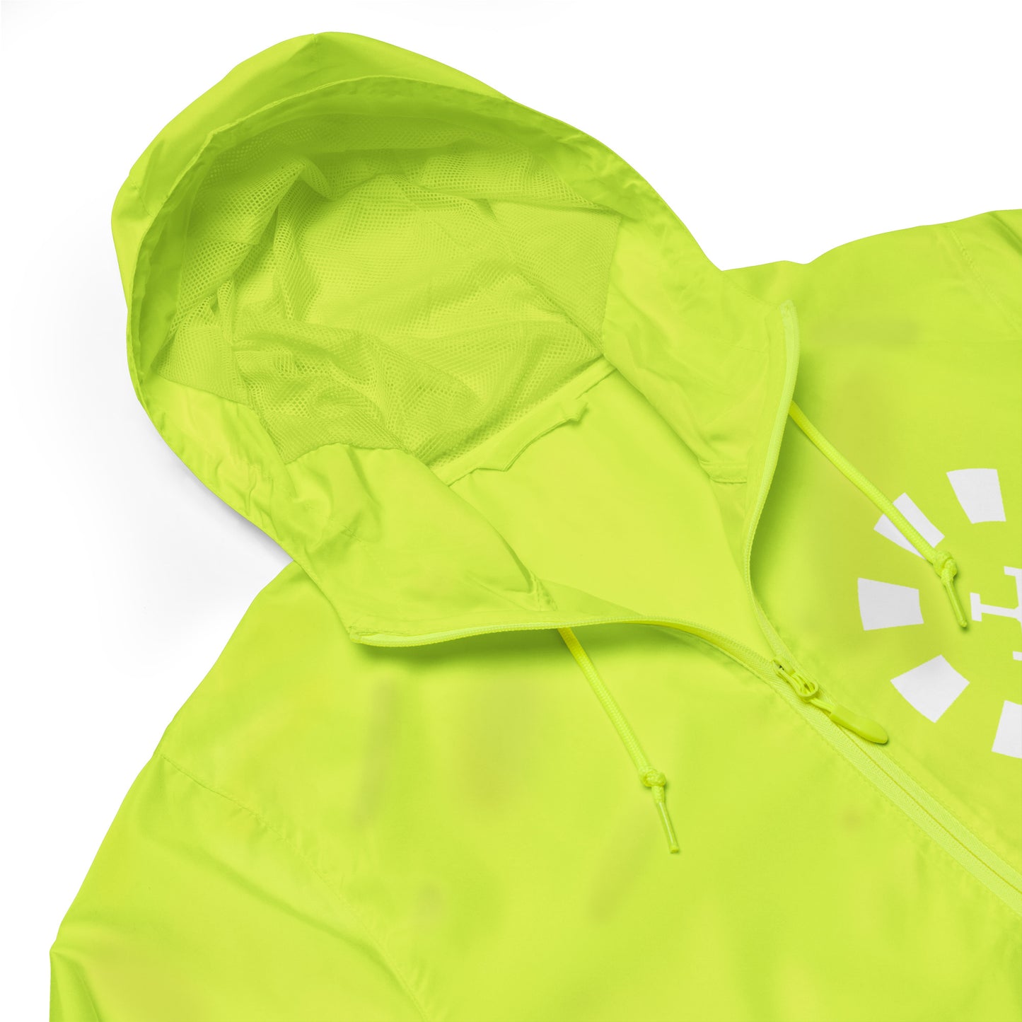 Big G White Unisex lightweight zip up windbreaker