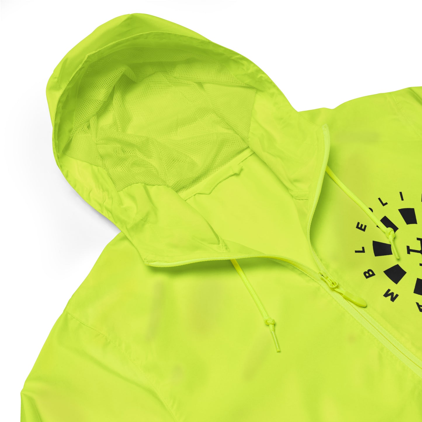 LAG Life's A Gamble Circle White Unisex lightweight zip up windbreaker
