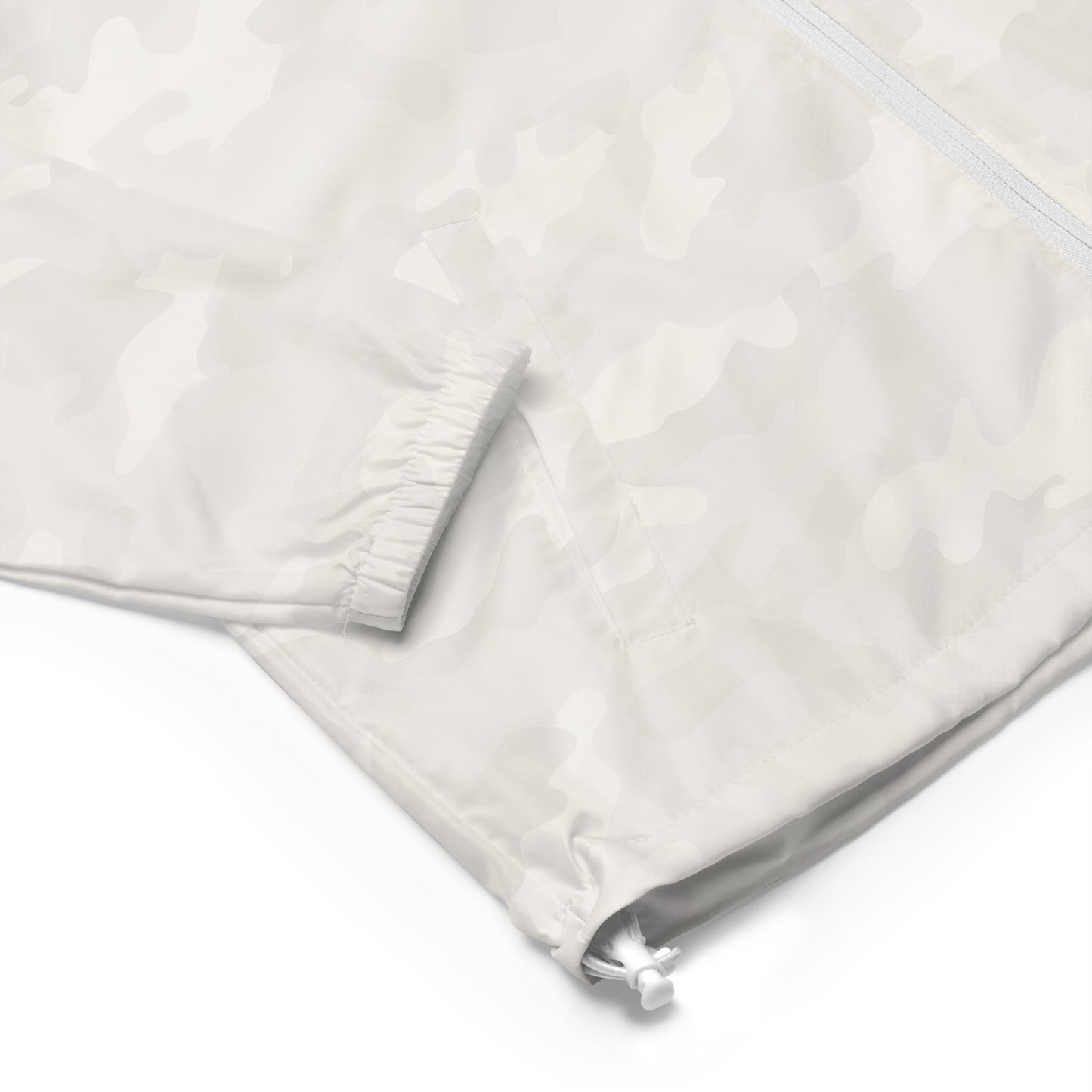 LAG Life's A Gamble Circle White Unisex lightweight zip up windbreaker