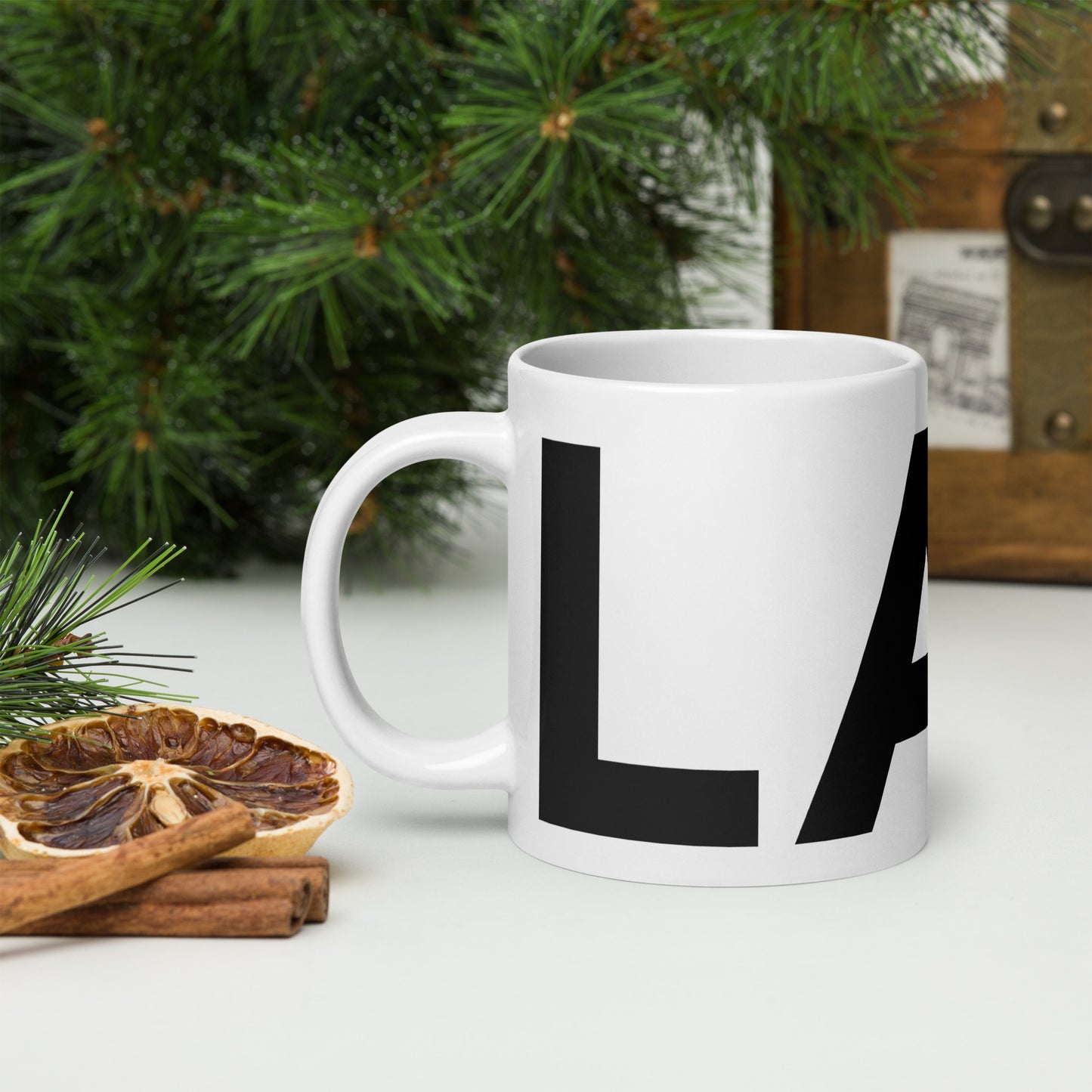 LAG Black White glossy mug