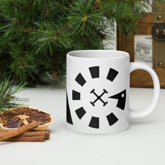 LAG Black White glossy mug