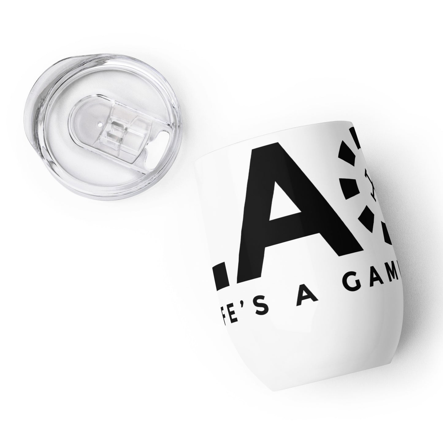 LAG Life’s A Gamble Black Wine tumbler