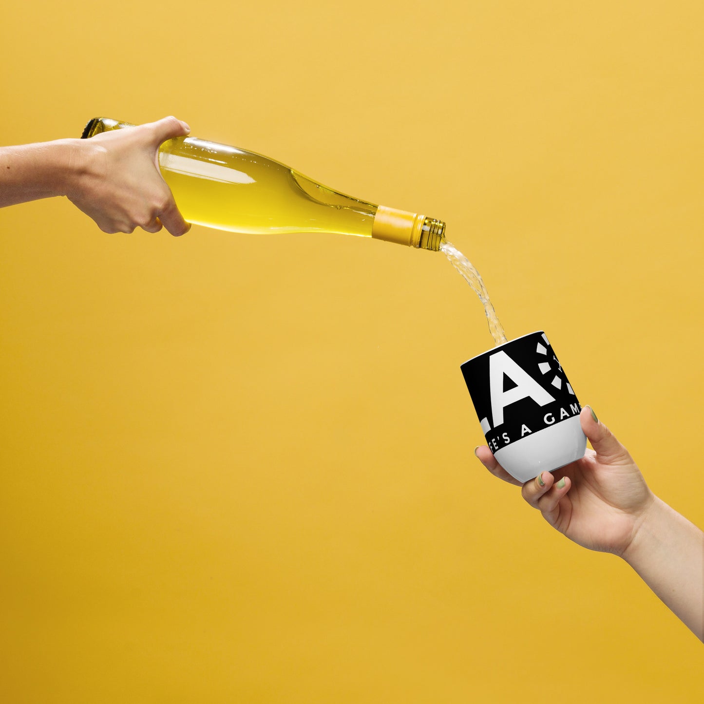 LAG Life’s A Gamble White Wine tumbler