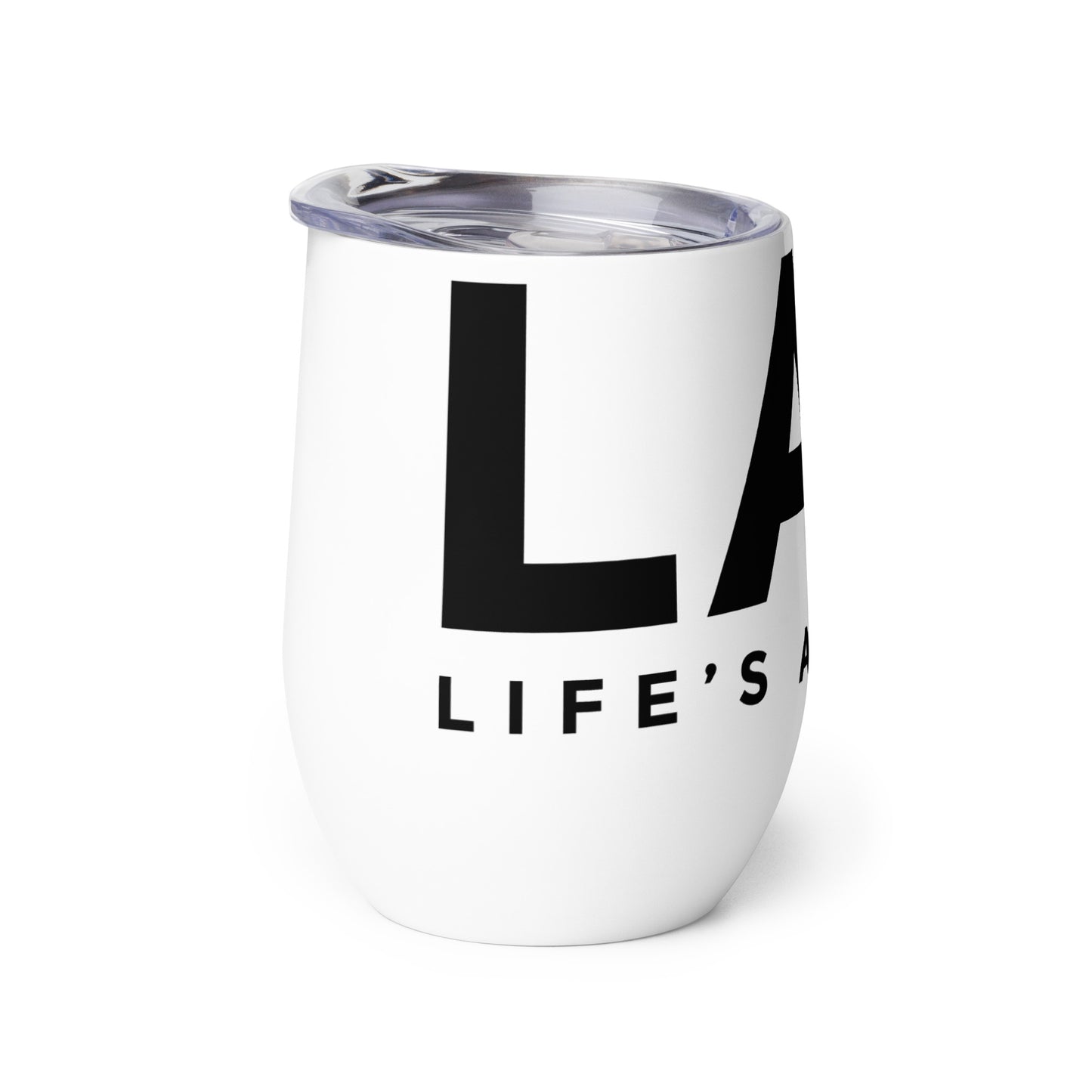 LAG Life’s A Gamble Black Wine tumbler