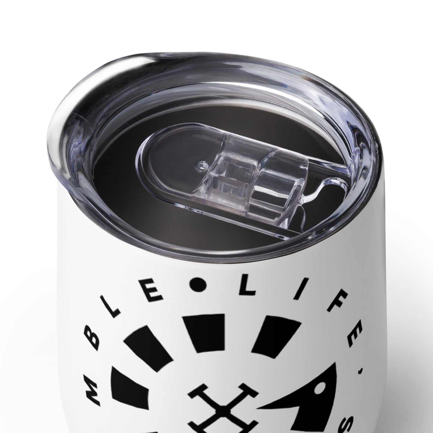 LAG Life’s A Gamble Circle Black Wine tumbler