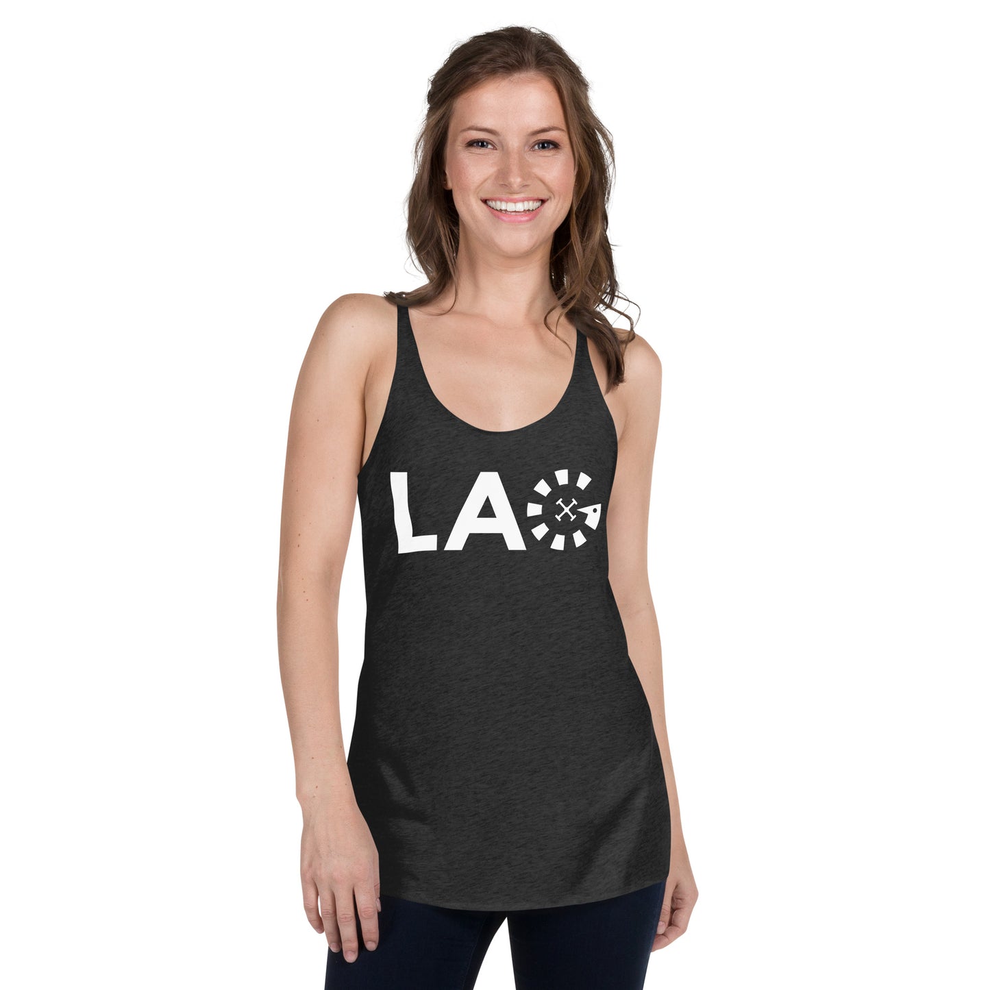 LAG White Women's Racerback Tank