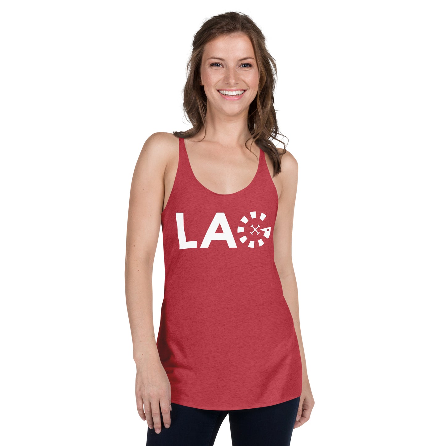 LAG White Women's Racerback Tank