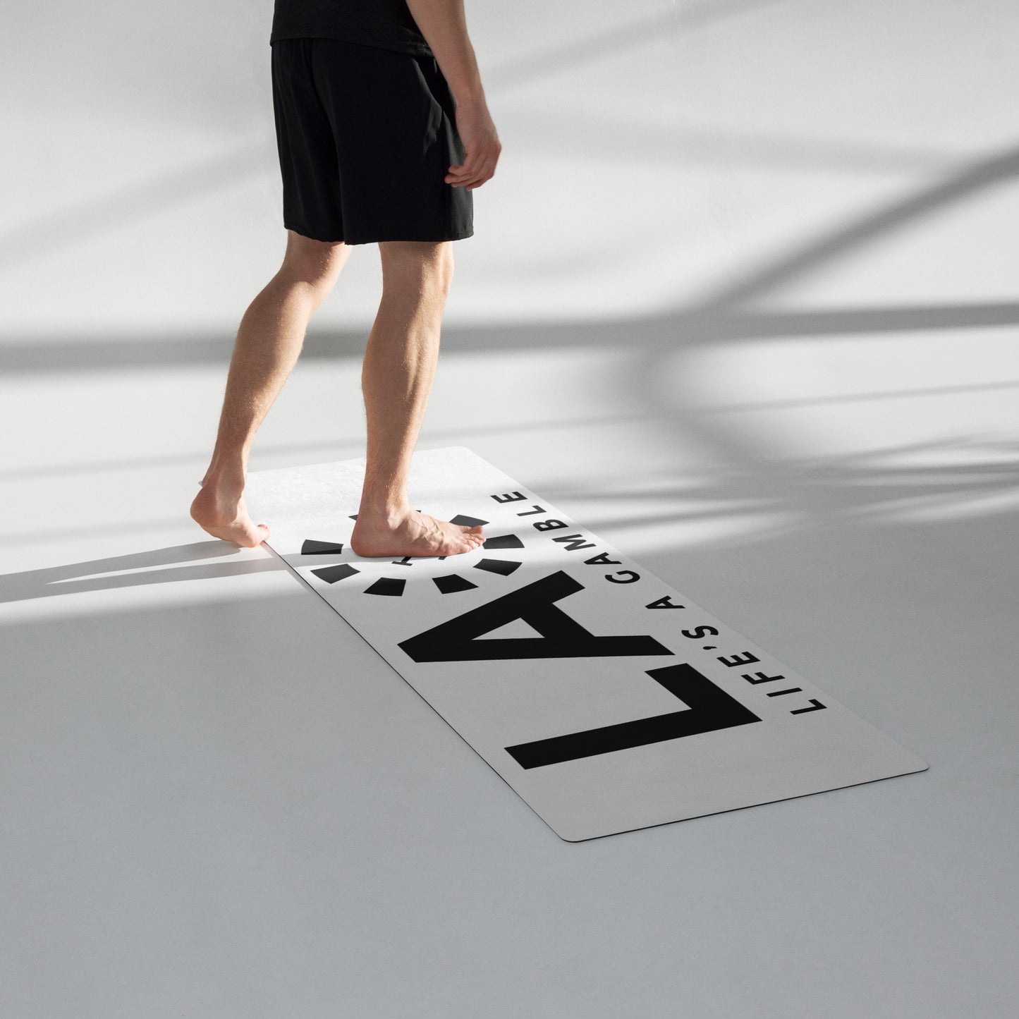 LAG Life’s A Gamble Black Yoga mat