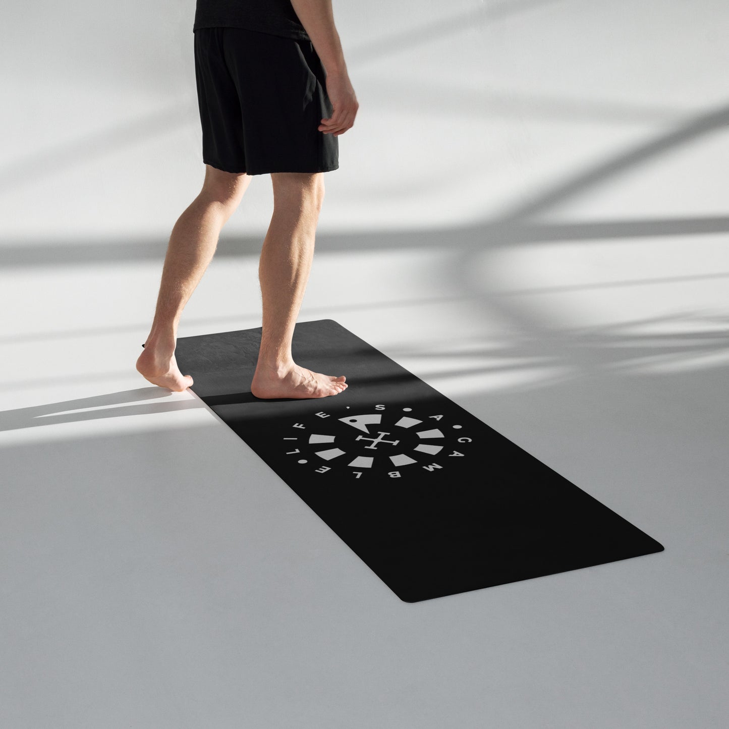 LAG Life’s A Gamble Circle White Yoga mat