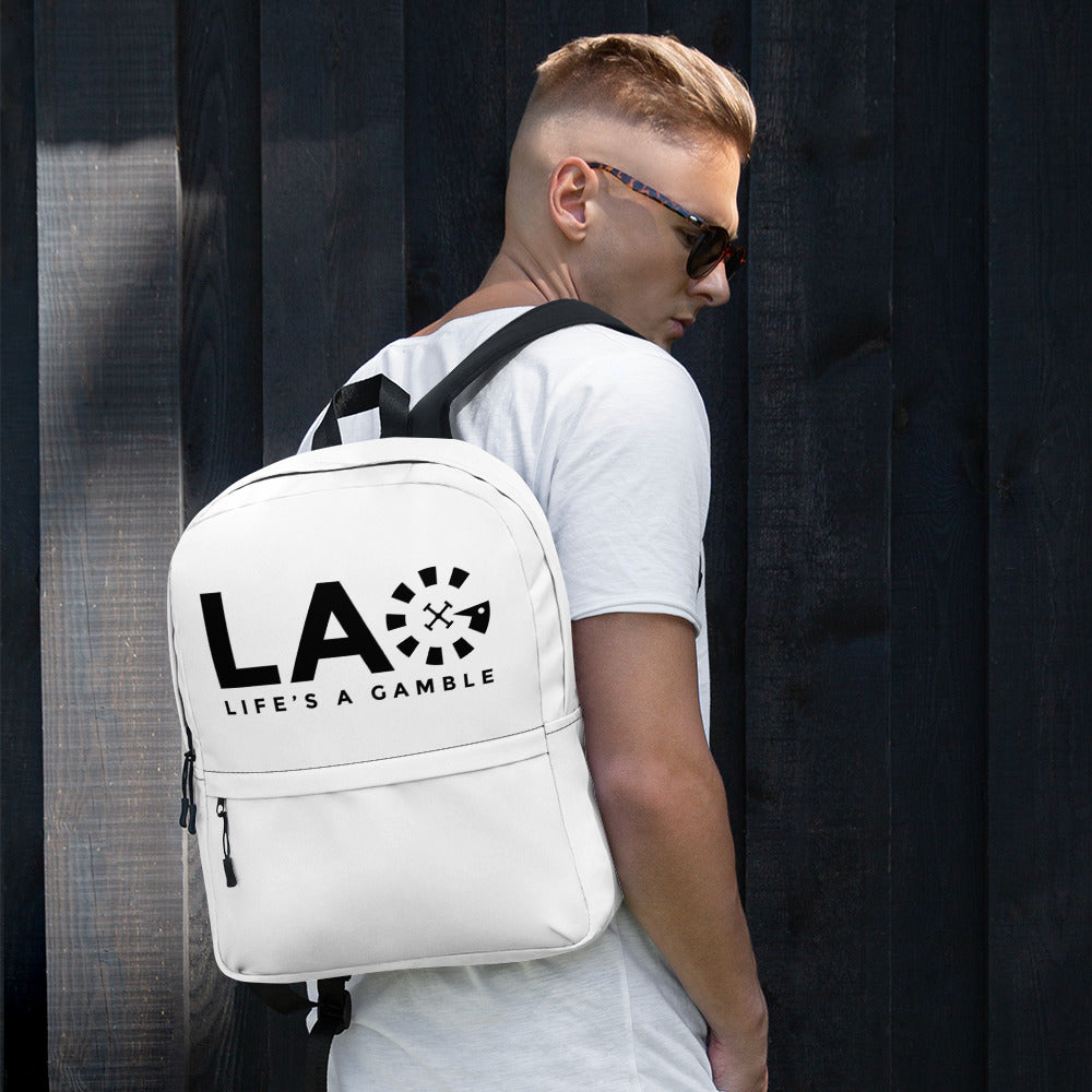 LAG Life's A Gamble Black Backpack