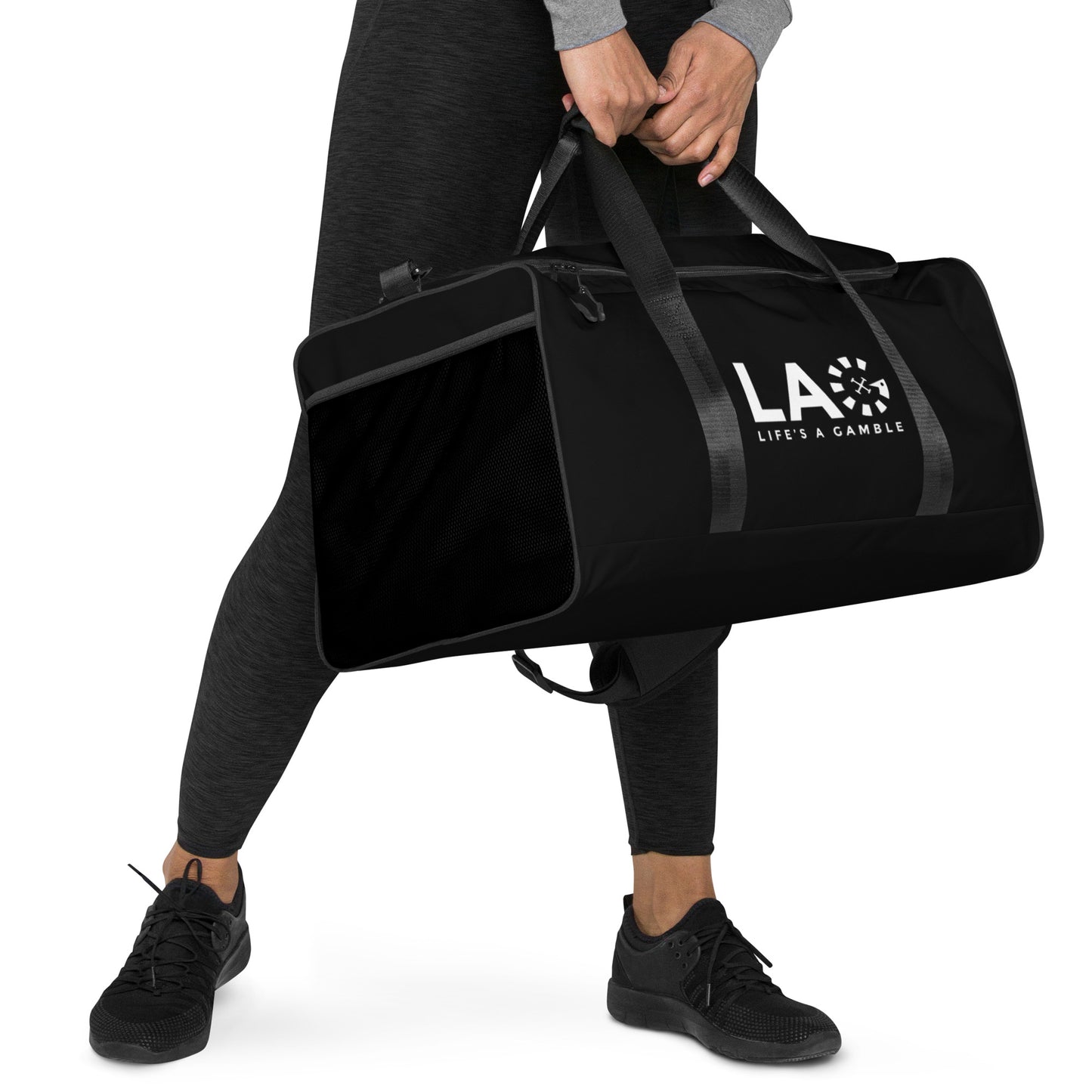 LAG Life's A Gamble White Duffle bag