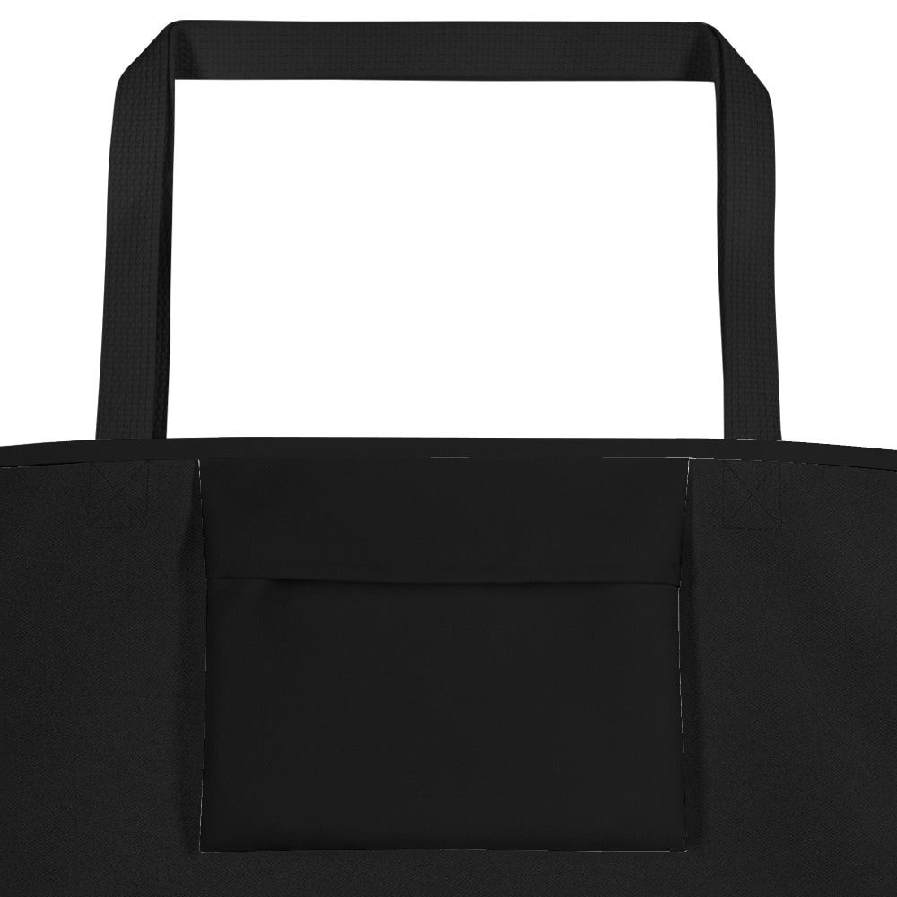 Big G White All-Over Print Large Tote Bag